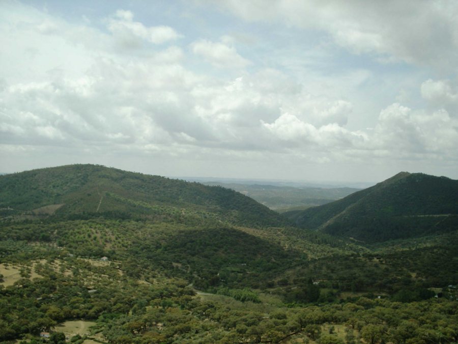 Landschaft der Sierra de Aracena in der Provinz Huelva