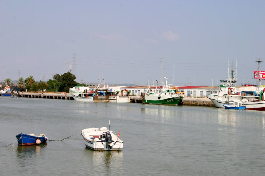 Guadalete und Fischerhafen von El Puerto de Santa María